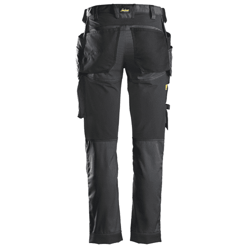 Snickers work trousers AllroundWork stretch 6241 - steel grey/black detail 2