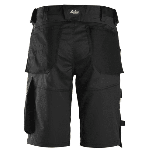 Snickers short work trousers AllroundWork stretch loose fit 6153 - black detail 2
