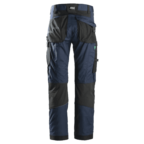 Snickers work trousers+ FlexiWork 6903 - navy/black detail 2