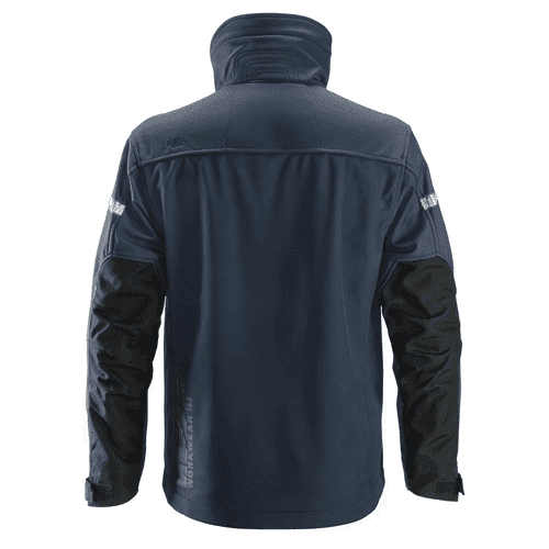 Snickers AllroundWork softshell jacket 1200 - navy/black detail 2