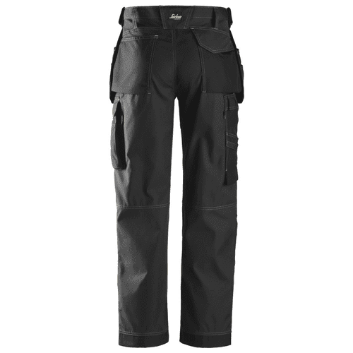 Snickers work trousers Rip-Stop 3213 - black detail 2