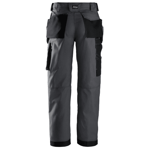 Snickers work trousers Rip-Stop 3213, steel grey/black detail 2