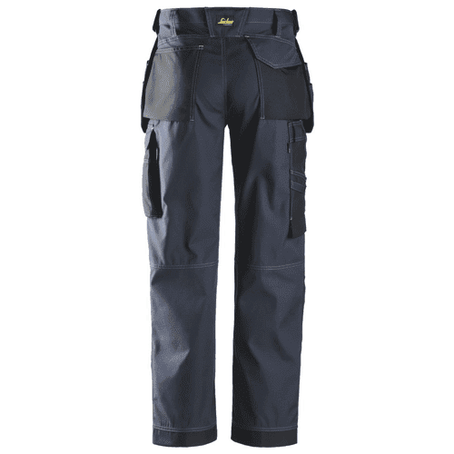 Snickers work trousers Rip-Stop 3213 - navy/black detail 2