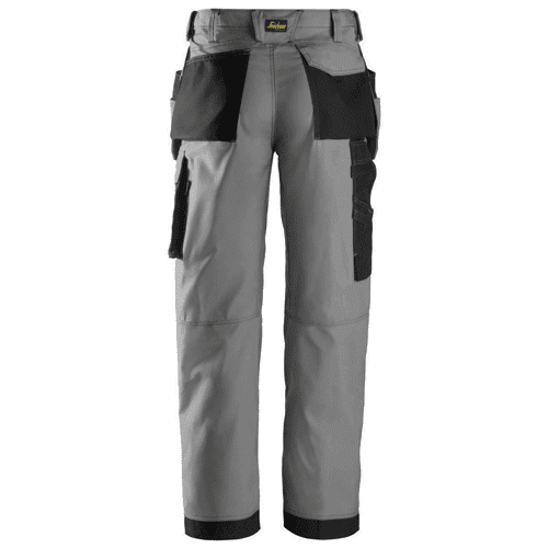 Snickers work trousers Rip-Stop work 3213 - grey/black detail 2