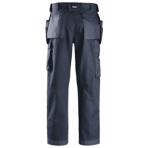 Snickers work trousers Canvas+ 3214 - navy detail 2