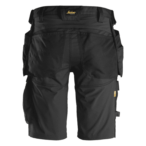 Snickers short work trousers AllroundWork stretch 6141 - black detail 2