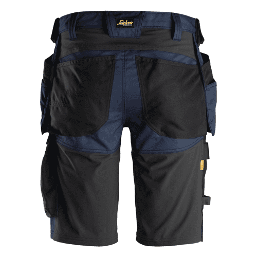 Snickers short work trousers AllroundWork stretch 6141 - navy/black detail 2