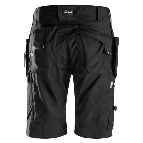 Snickers short work trousers+ FlexiWork 6904 - black detail 2