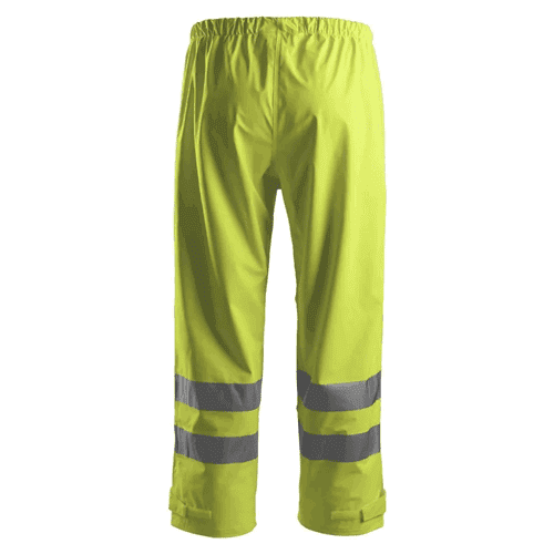 Snickers regenbroek PU High Visibility 8243 - yellow detail 2