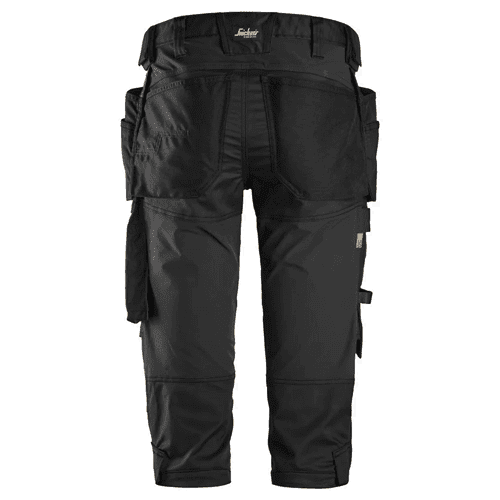 Snickers pirate trousers AllroundWork stretch 6142 - black detail 2