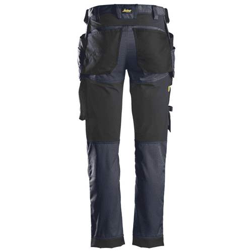 Snickers work trousers AllroundWork stretch 6241 - navy/black detail 2
