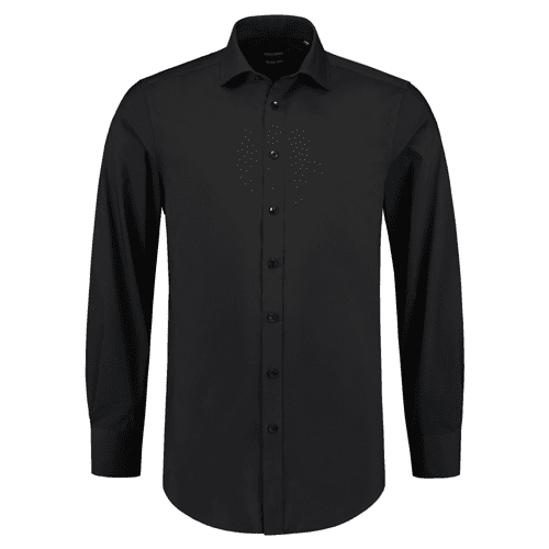 Tricorp overhemd stretch fitted - black detail 2