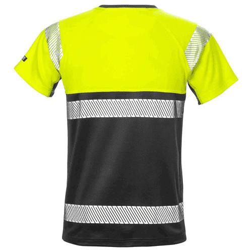 Fristads High Vis T-shirt 7518 THV - geel/zwart detail 2