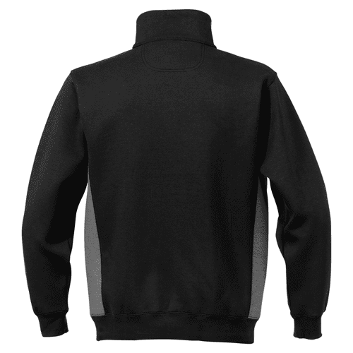 Fristads sweatshirt met rits 1705 DF zwart/grijs, maat M detail 2