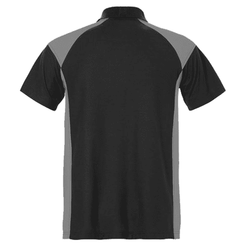 Fristads polo shirt 7047 PHV - black/grey detail 2