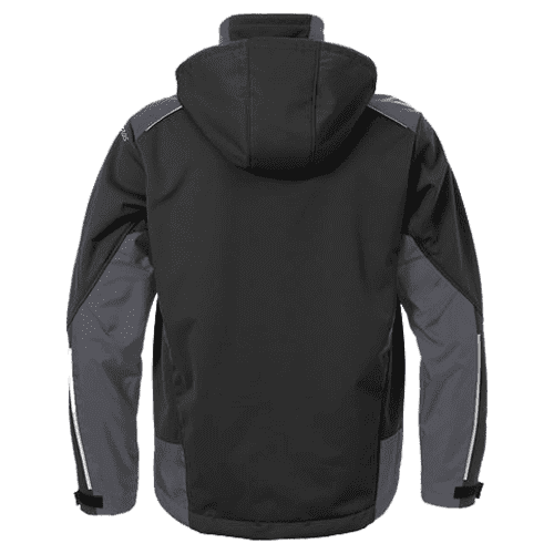 Fristads softshell winter jacket 4060 CFJ - black/grey detail 2
