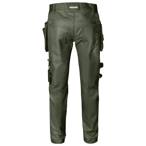 Fristads work trousers stretch 2604 FASG - army green/black detail 2