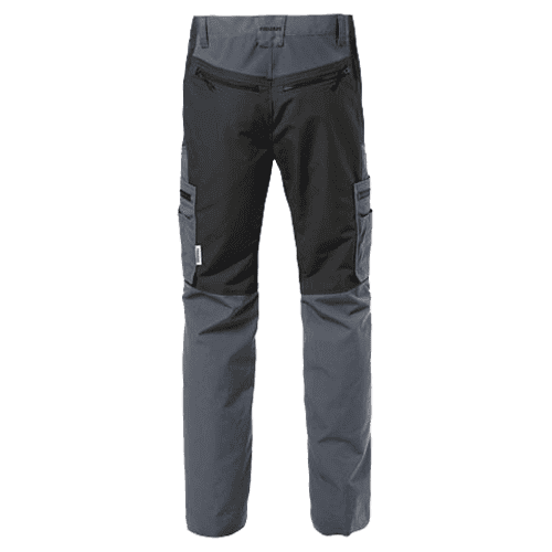 Fristads work trousers Stretch 2700 PLW - grey/black detail 2