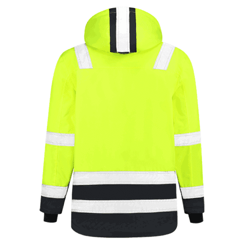 Tricorp parka High Vis bicolor - fluor yellow-ink detail 2