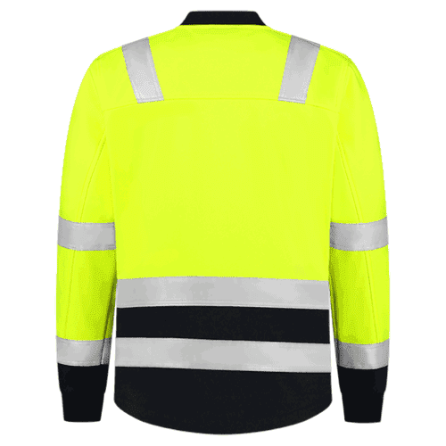Tricorp softshell High Vis bicolor - fluor yellow-ink detail 2