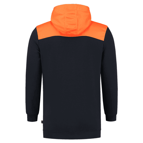 Tricorp sweater High Vis met capuchon - ink-fluor orange detail 2