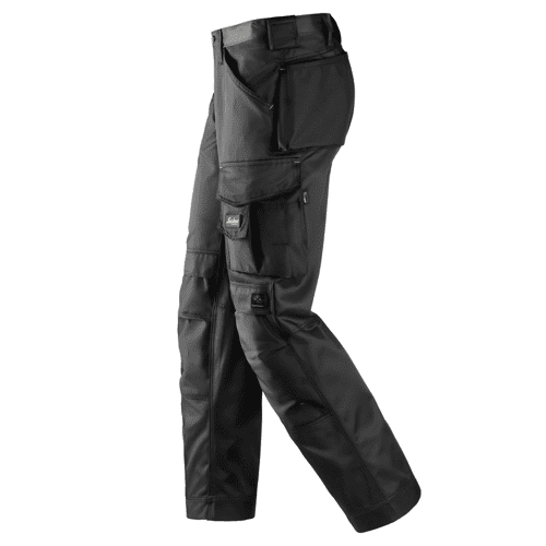 Snickers work trousers DuraTwill 3312 - black/black detail 2