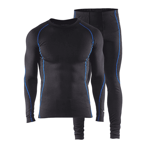 Blåkläder thermal clothing set 6810 light - black/cornflower blue detail 2