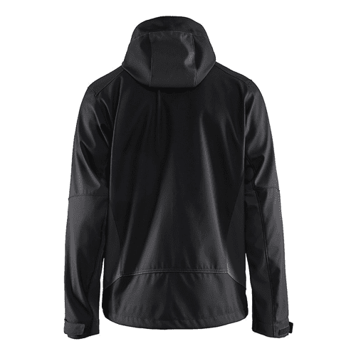 Blåkläder hooded softshell jacket 4753 - black/dark grey detail 2