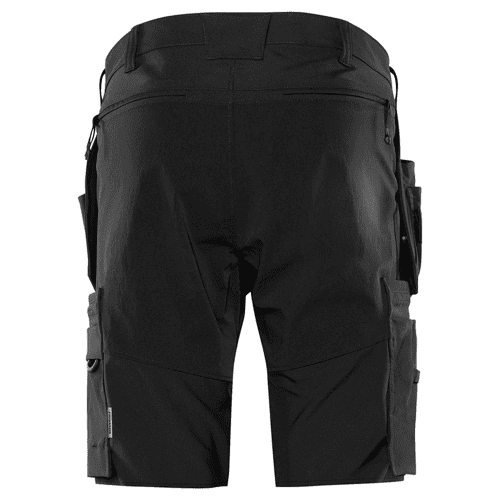 Fristads short work trousers stretch 2598 LWS - black detail 2