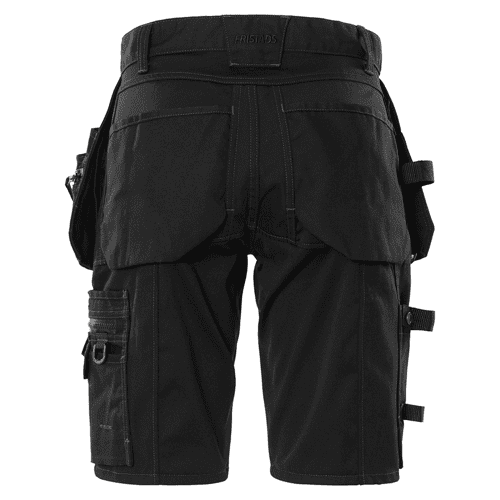 Fristads short work trousers stretch 2532 GCYD - black detail 2