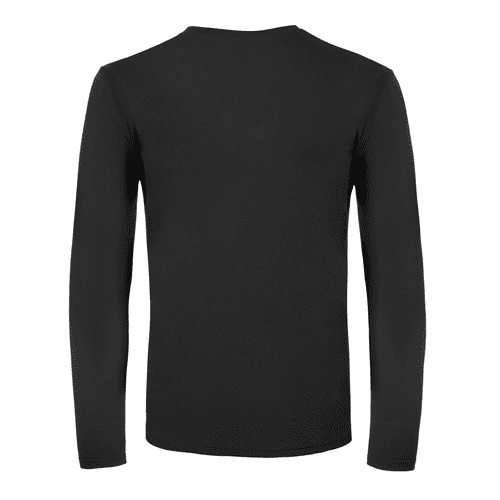 B&C T-shirt met lange mouwen #E150 - black detail 2
