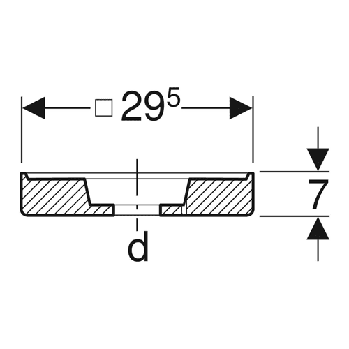 Geberit insulation block, Ø 56mm detail 2
