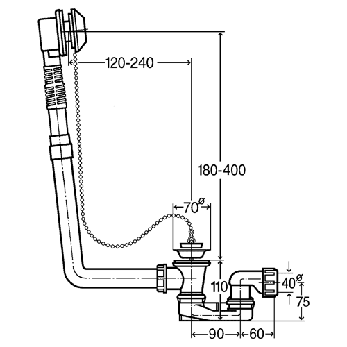 Viega citaplex badafvoercombinatie 1.1/2 x 40mm detail 2