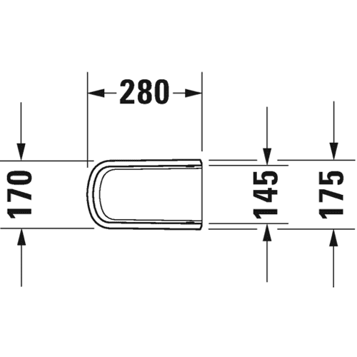 Duravit No.1 siphon cap 085845 detail 2
