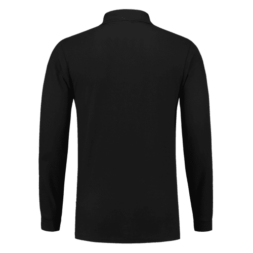 Tricorp polo shirt 100% cotton long sleeves - black detail 2