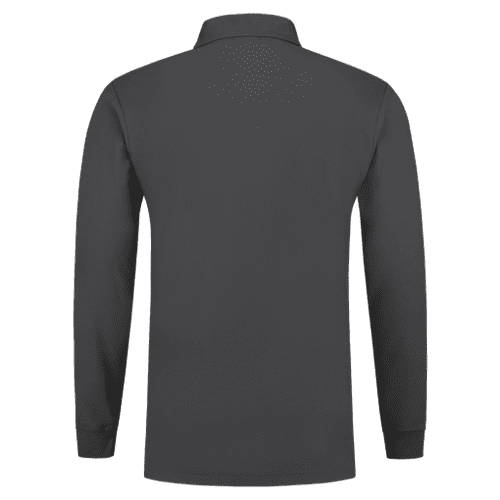 Tricorp polo shirt long sleeves - dark grey detail 2