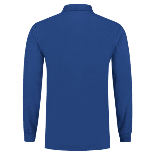 Tricorp polo shirt long sleeves - royal blue detail 2