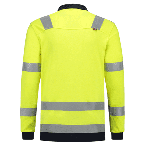 Tricorp poloshirt Multinorm bicolor - yellow-ink detail 2