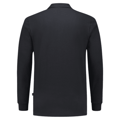 Tricorp polo shirt fitted long sleeves - navy detail 2