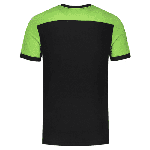 Tricorp T-shirt Bicolor Naden - black/lime detail 2