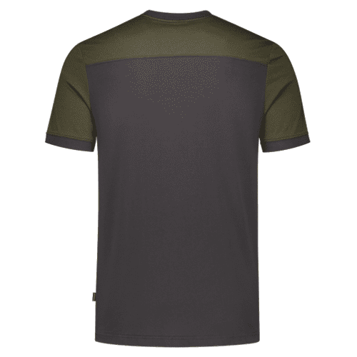 Tricorp T-shirt Bicolor Contrasting Seams - dark grey/army detail 2
