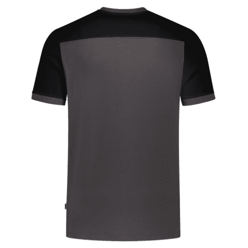 Tricorp T-shirt Bicolor Contrasting Seams - dark grey/black detail 2