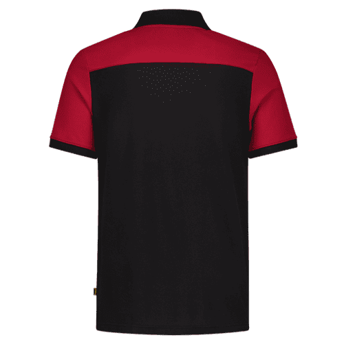 Tricorp poloshirt Bicolor naden - black/red detail 2