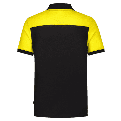 Tricorp polo shirt Bicolor seams - black/yellow detail 2