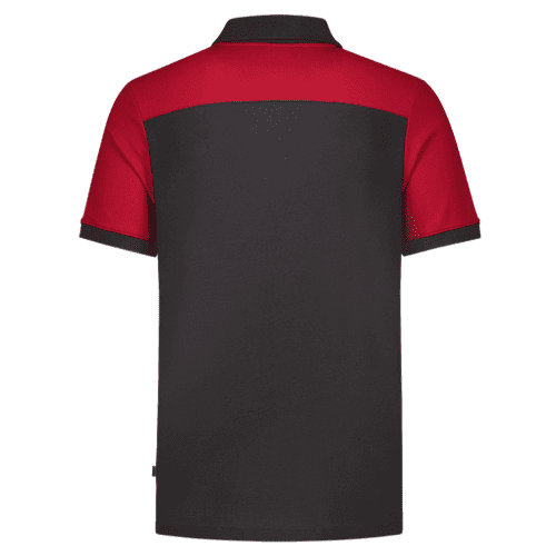 Tricorp polo shirt Bicolor seams - dark grey/red detail 2