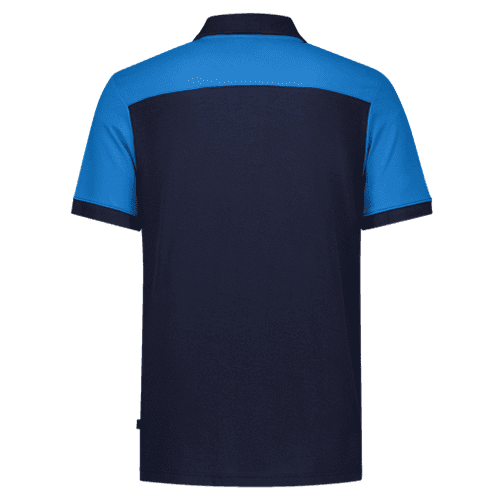 Tricorp poloshirt Bicolor naden - ink/turquoise detail 2