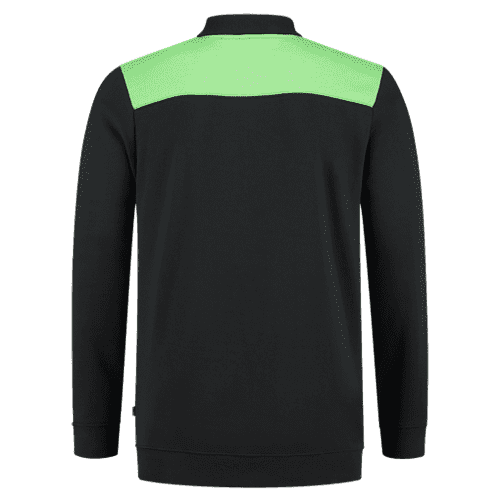 Tricorp polosweater Bicolor naden - black/lime detail 2
