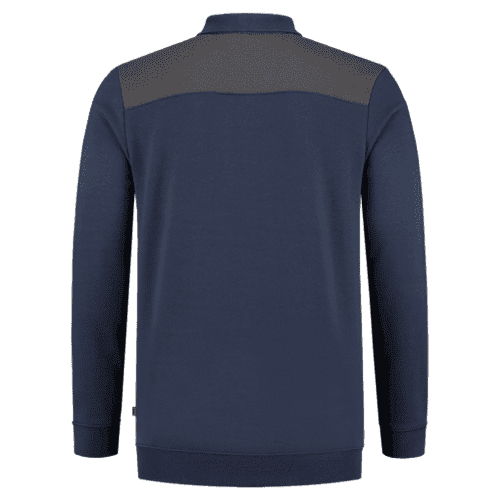 Tricorp polo sweater Bicolor seams - ink/dark grey detail 2