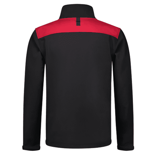 Tricorp softshell jacket Bicolor seams - black/red detail 2
