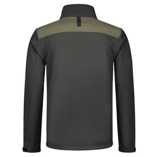 Tricorp softshell jacket Bicolor seams - dark grey/army detail 2